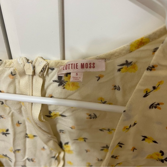 Pacsun Yellow and White Floral Tie Dress - Picture 3 of 3